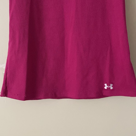 Under Armour Heat Gear Solid Purple/Pink Tank Top Workout - Picture 6 of 12